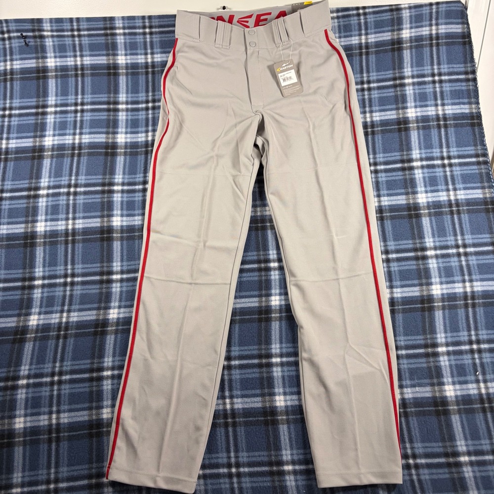 Easton Adult Rival 2 Piped Baseball Pants Grey Red A167124GYRDL Mens Large L
